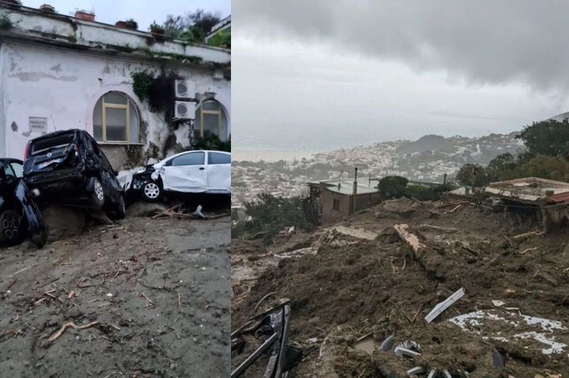 V Italiji se je sprožil zemeljski plaz: poteka tragična reševalna akcija (VIDEO) (foto: Twitter/MrbamNews/Terror Alarm/fotomontaža)