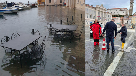 Ob slovenski obali še zmeraj vidne posledice poplav (FOTO)