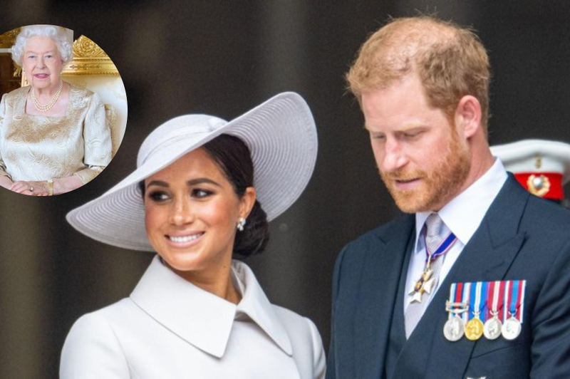 Je šla predaleč? Meghan se v dokumentarcu takole posmehuje pokojni kraljici Elizabeti II. (VIDEO) (foto: Profimedia/fotomontaža)