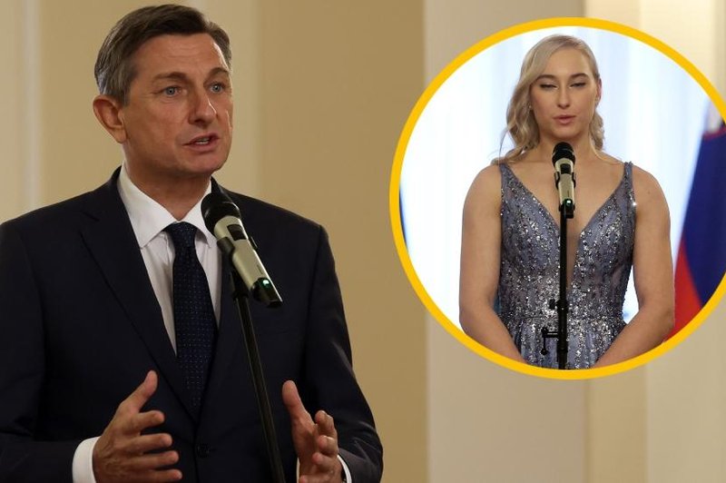 Predsednik države je pravi džentlemen! Ste že videli, kako prisrčno je Borut Pahor pozdravil Janjo Garnbret? (foto) (foto: Borut Živulović/Bobo)