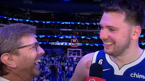 Luka Dončić le prišel do želenega piva, v garderobi ga je pričakalo veliko presenečenje