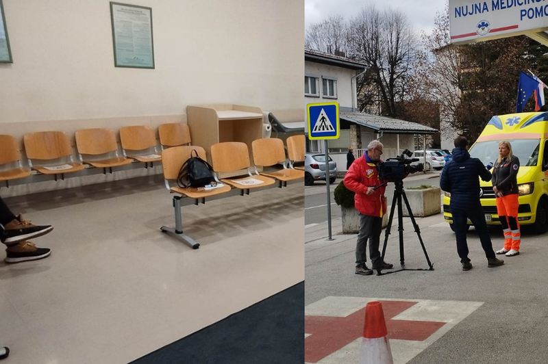 Kdo je kriv? Prejeli smo pojasnila ZD Kranj glede domnevne sporne oskrbe pacienta (foto: Facebook/Nuša Jezeršek/fotomontaža)