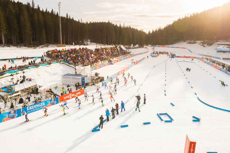 Biatlon na Pokljuki bi lahko ustvaril pravi prometni kaos (imamo zemljevid) (foto: Twitter/Biathlon Pokljuka)