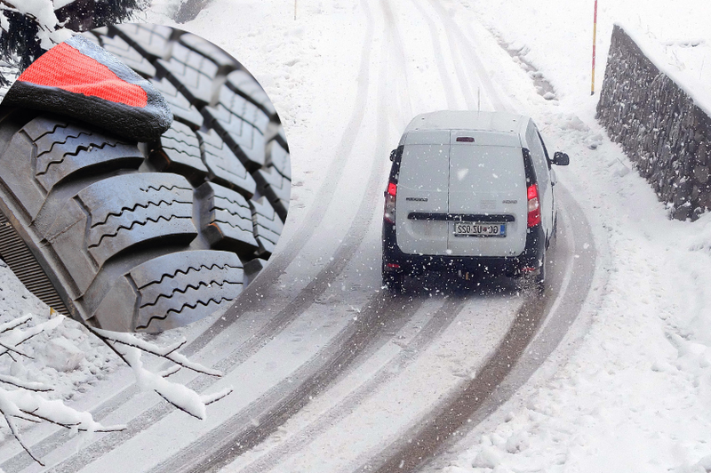 Topli dnevi pred snegom so lahko pošteno obrabili vaše pnevmatike: morda te za sneg več niso primerne (foto: Profimedia/Srdjan Živulović/BOBO/fotomontaža)