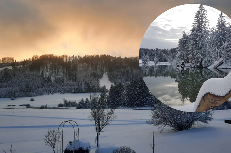 Slovenska planota, ki je bila včasih sinonim za dolge in mrzle zime: njen sloves izginja (foto: Facebook/ Bloška planota/Tomo Beroš/Hija Glamping in brunarica/fotomontaža)