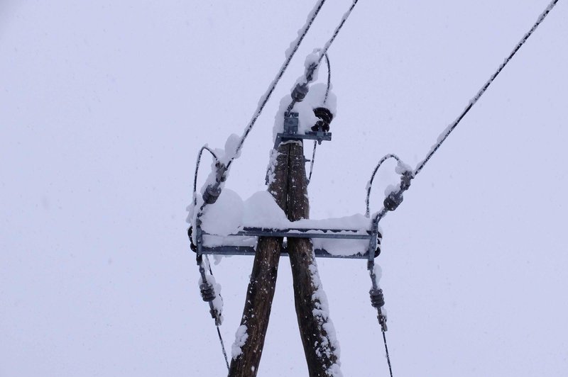 Tisoč slovenskih gospodinjstev noč preživelo brez elektrike (foto: Srdjan Živulović/Bobo)