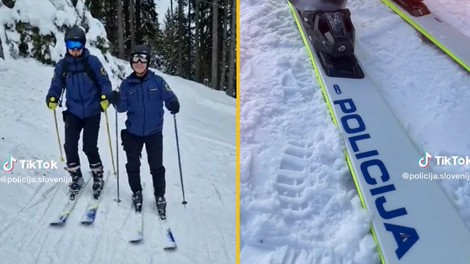 Ste vedeli, da policisti nadzorujejo tudi smučišča? Vijugajo na 'frajerskih' smučeh in kaznujejo nepridiprave (številka je presenetljiva)