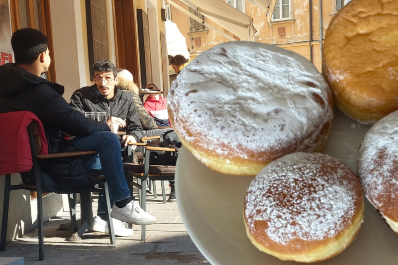 Ste opazili gnečo pred priljubljeno ljubljansko slaščičarno? Tudi mi smo stali v vrsti za krofe in ugotovili, da ... (foto: Uredništvo/fotomontaža)