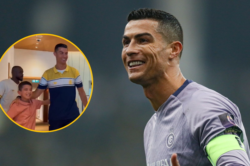 Cristiano Ronaldo s to gesto ganil svet: ne boste verjeli, kako je razveselil 10-letnega dečka (VIDEO) (foto: Profimedia/Twitter/Turki Alalshikh/posnetek zaslona/fotomontaža)