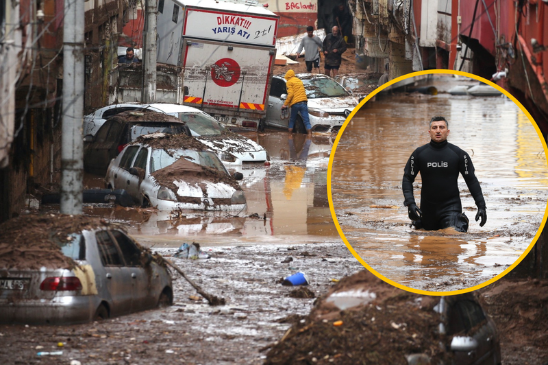 Po katastrofalnem potresu v Turčiji še apokaliptične poplave: poročajo o mrtvih in pogrešanih, prizori niso za vse (VIDEO) (foto: Profimedia/fotomontaža)