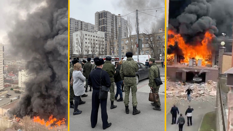 Eksplozija in požar na sedežu ruske tajne službe: ena oseba umrla, najmanj dve poškodovani (VIDEO)