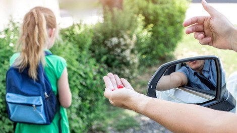 V okolici dolenjske osnovne šole neznani moški v avto vabil 5-letno deklico