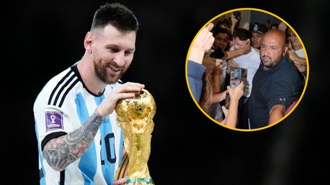 Leo Messi odšel na večerjo, pred restavracijo pa ... Zvezdnika šele policisti rešili pred evforičnimi navijači (FOTO+VIDEO)