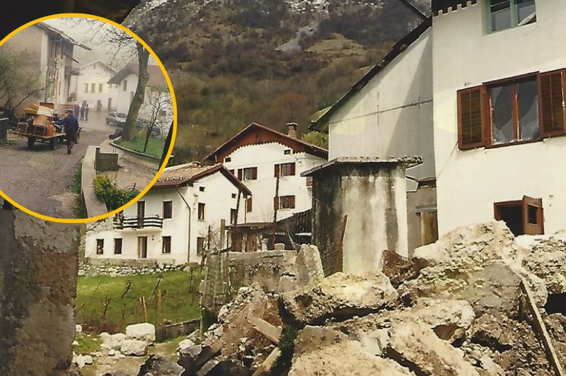 Pred 25 leti je Slovenijo stresel grozovit potres, ki ga bodo domačini stežka pozabili: to območje je potresno izjemno nevarno (foto: Arhiv Občine Kobarid/fotomontaža)