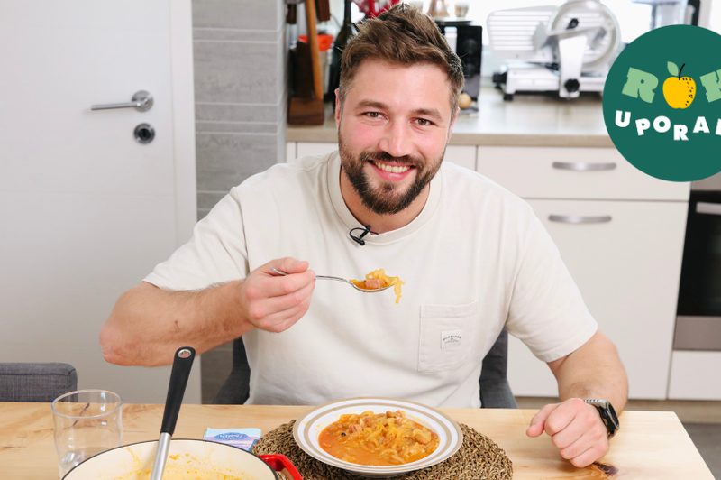 Filip Flisar je za nas pripravil domačo štajersko joto: izvedeli smo, zakaj ne nosi več ikoničnih brkov (VIDEO) (foto: Aleksandra Saša Prelesnik/fotomontaža)