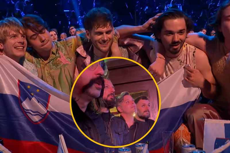 Sosed sosedu ... najboljši navijač! Poglejte navdušenje članov Let 3 ob preboju Joker Out v finale (VIDEO) (foto: Youtube/Eurovision Song Contest/Instagram/Let 3/posnetek zaslona/fotomontaža)