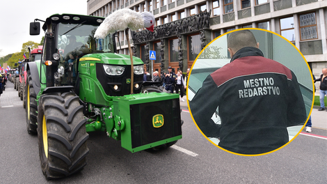 Bo slovenske kmete protestiranje udarilo po žepu? Za vožnjo s traktorjem v Ljubljani uvajajo globe