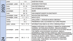 Šolske počitnice 2024: kakšen je šolski koledar 2023/24