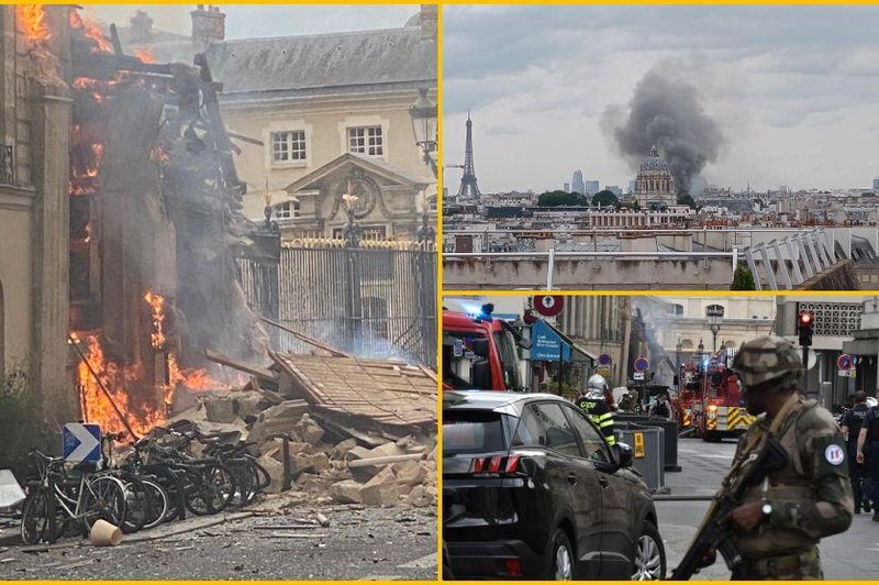 Grozljivi prizori iz Pariza: po eksploziji še uničujoč požar, na ulicah vojaki, odgovorni preštevajo ranjene (FOTO) (foto: Profimedia/fotomontaža)