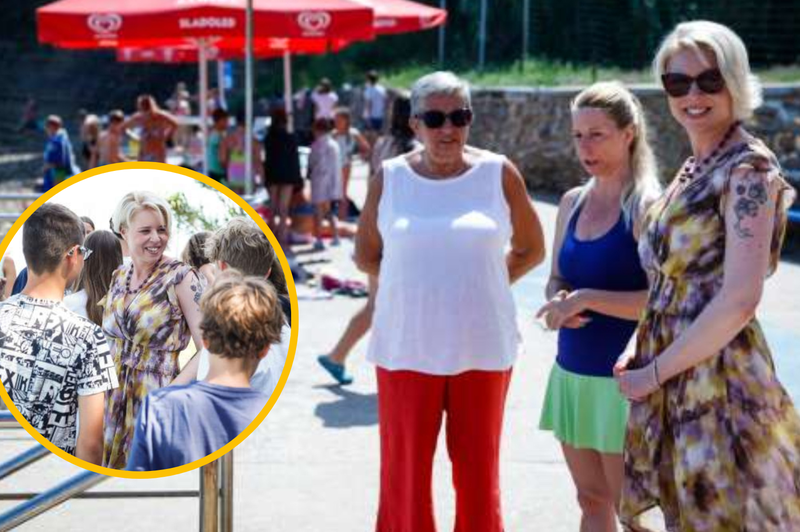 FOTO: Urška Klakočar Zupančič obiskala otroke iz socialno šibkejših družin na letovanju (foto: Anže Malovrh/STA/fotomontaža)