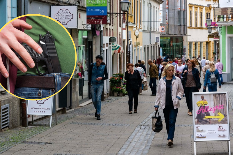 Le kaj se mu je pletlo po glavi!? V mariborski lokal vstopil s pištolo, ta se je sprožila (foto: Profimedia/fotomontaža)