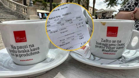 Slovenko na Korčuli ni šokirala cena, ampak kava! Poglejte, kaj je dobila za 2,2 evra (FOTO)