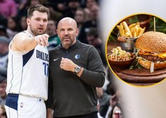 FOTO: Dončićev trener pripotoval v Slovenijo in si v Ljubljani privoščil ... burger! (poglejte, kje)