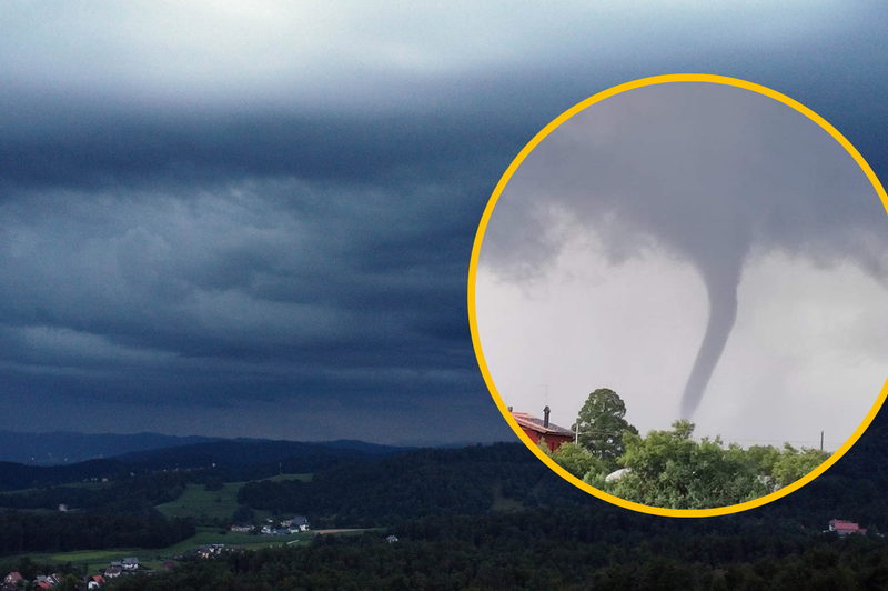 Najhujše napovedi se uresničujejo: v okolici Benetk se je pojavil tornado (FOTO) (foto: Srdjan Živulovič/Bobo/Facebook/Neurje.si/Ricky Zannini/fotomontaža)