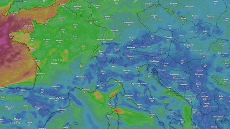 To je spletni radar padavin, ki ga Slovenci najpogosteje uporabljamo za iskanje vremenskih informacij