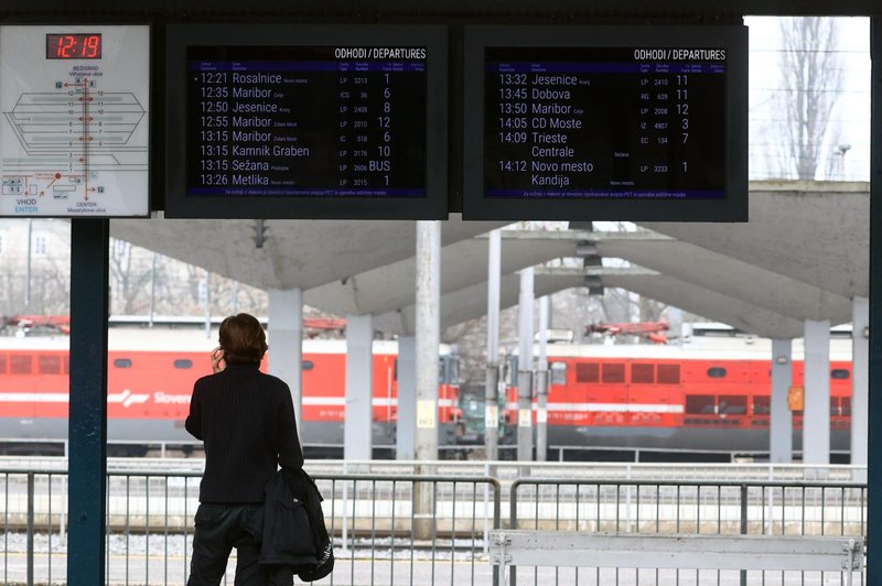 Slovenske železnice svarijo: pričakujte zamude (foto: Borut Živulovič/Bobo)