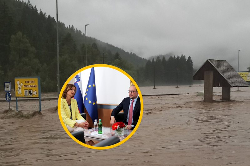 Razmere v Sloveniji so skrb vzbujajoče: vlada je za pomoč že zaprosila Avstrijo (foto: Facebook/Metod Tasič/Twitter/MFEA/fotomontaža)