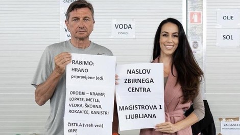 V slogi je moč: pomoč zbirata tudi Borut Pahor in Tina Gaber, poglejte, česa sta se domislila!