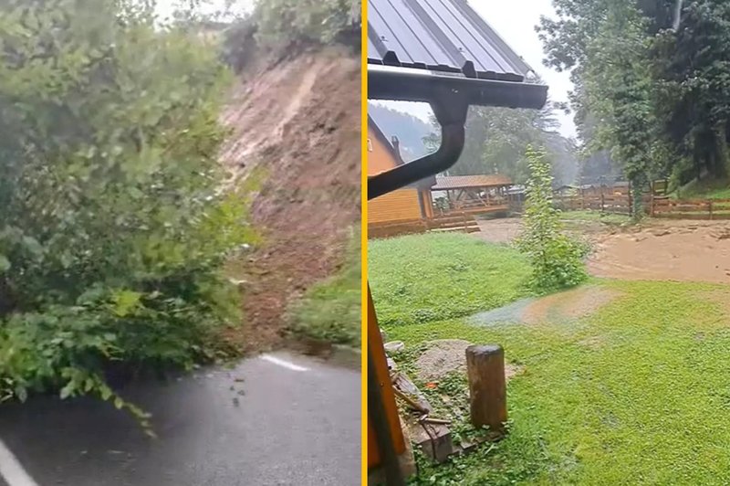 Vreme spet povzroča preglavice: v Zrečah so že poplavljene hiše (Arso je prižgal alarm, poglejte radarsko sliko padavin) (foto: Facebook/Koroška Čveka/Dušan Kamenik/posnetek zaslona)