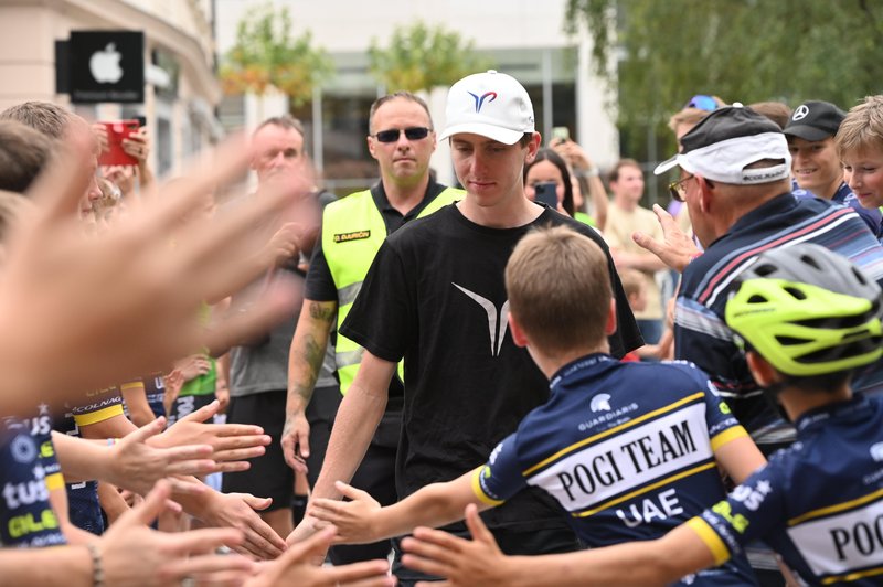 (FOTO) Znano je, koliko denarja bo v posebni dobrodelni akciji za žrtve poplav daroval Tadej Pogačar (foto: Žiga Živulovič jr./Bobo)