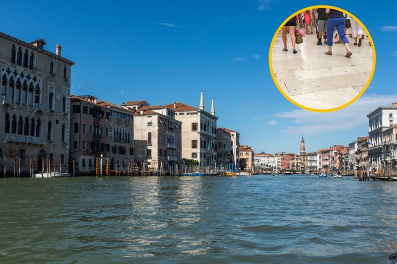 Tudi med Slovenci sila priljubljene Benetke se otepajo turistov: župan zaradi gneče uvedel drastične ukrepe (foto: Profimedia/fotomontaža)