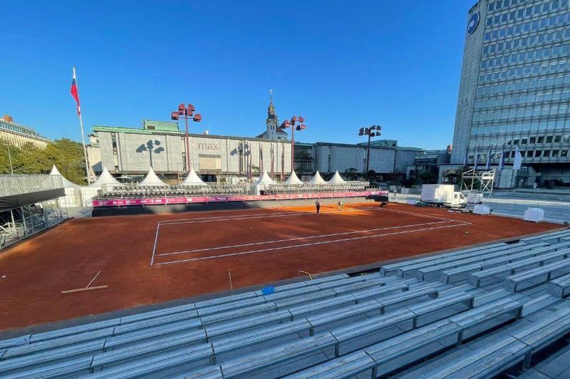 Organizacijski spodrsljaj: za zdaj nič od tenisa v središču Ljubljane (poglejte, kaj se dogaja) (foto: Tenis Slovenija)