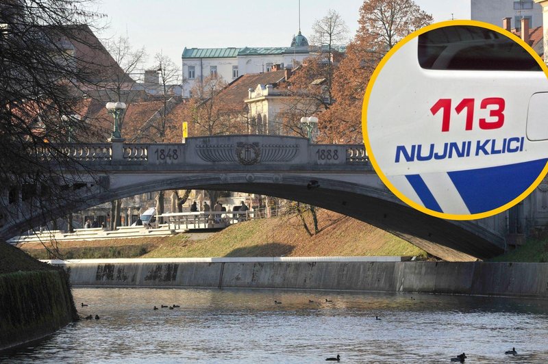 V središču Ljubljane odkrili truplo (na kraju dogodka so policisti, reševalci in gasilci) (foto: Bobo/fotomontaža)