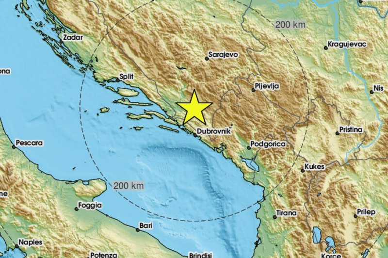 Balkan stresel močnejši potres, čutili so ga tudi v Dalmaciji (foto: Twitter/LastQuake)