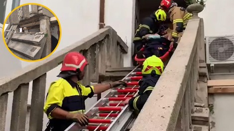 V nesreči na hrvaškem otoku so se zrušile stopnice, trije Slovenci poškodovani (FOTO)