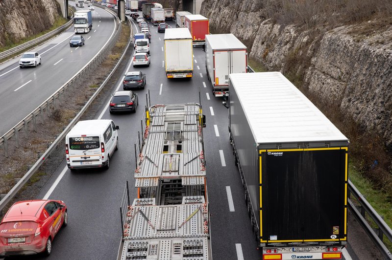 Avtocesta ali oder norosti? "Videli smo rolkanje, sprehajanje ljubljenčkov, celo sončili so se" (foto: Bobo)