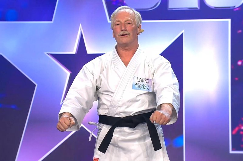 SIT: Takšno je pravo ozadje karate točke, ki jo je pokazal Darko (foto: Voyo/posnetek zaslona)