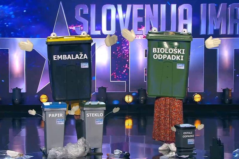 Žiranti začudeni: na oder talentov prikorakali smetnjaki (foto: Voyo/posnetek zaslona)