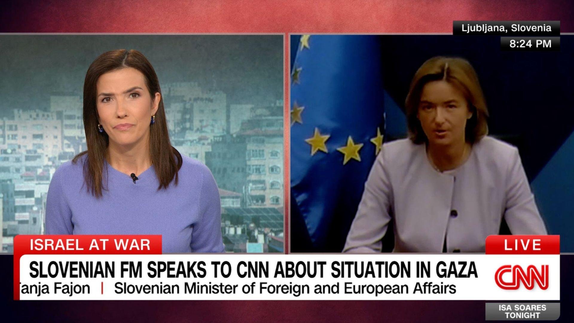 Tanja Fajon Za CNN Posvarila Pred širjenjem Konflikta Na Bližnjem ...