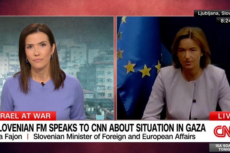 Tanja Fajon za CNN posvarila pred širjenjem konflikta na Bližnjem vzhodu: "To je strah nas vseh" (foto: Posnetek zaslona)