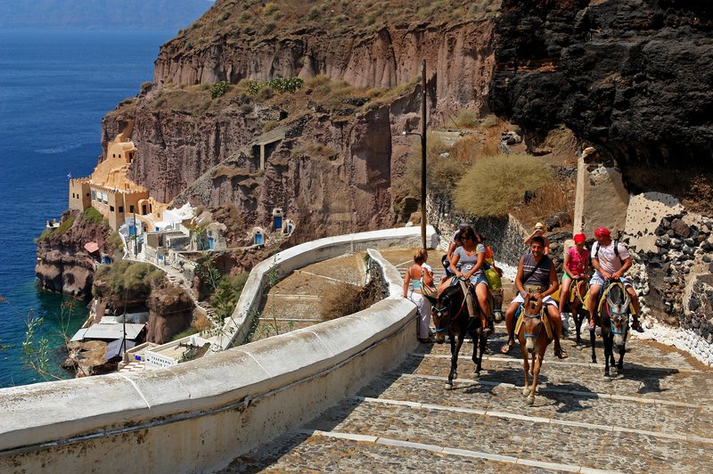 Grški Santorini na udaru: ogromno trpečih živali na račun 'lenih' turistov (foto: Profimedia)