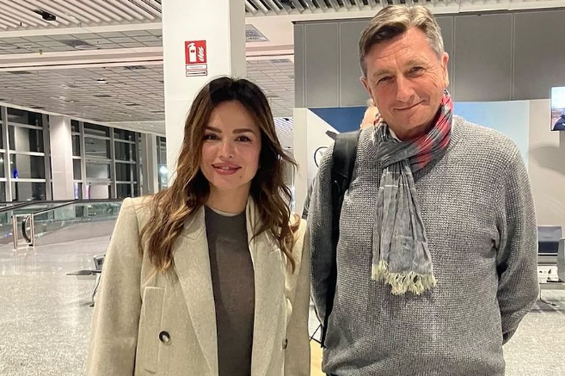 Ko se prekrižajo poti: Pahor je na letališču srečal Severino in jo povabil na ... (foto: Instagram/Borut Pahor/posnetek zaslona)