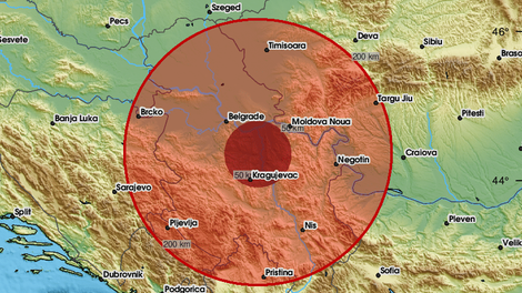 potres Srbija tresenje tal