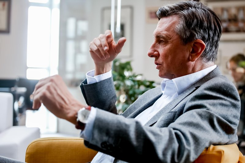 Borut Pahor stopil v bran Janši, odkrito o Golobu, Gabrovi ter celo Gadafiju (foto: Aleksandra Saša Prelesnik)