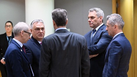 EU voditelji Robert Golob Viktor Orban