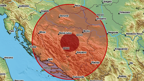 Močan potres v Bosni in Hercegovini, čutili so ga tudi v Sloveniji